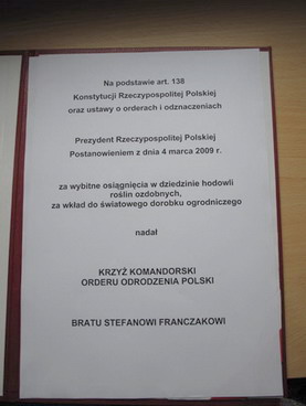 Brat Stefan Franczak Order